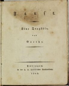 Обложка книги «Faust»