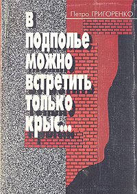 Обложка книги «В подполье можно встретить только крыс…»
