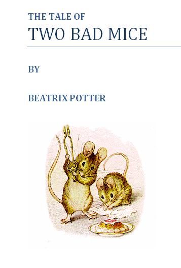 Обложка книги «The tale of two bad mice»