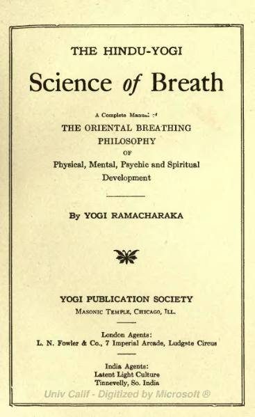Обложка книги «The Hindu-Yogi Science of Breath»