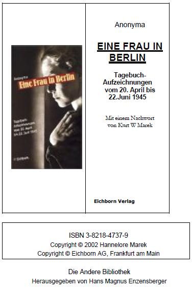 Обложка книги «Женщина в Берлине»