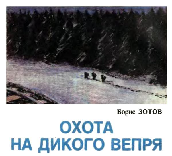 Обложка книги «Охота на дикого вепря»