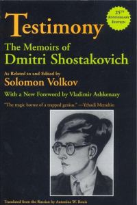 Обложка книги «Свидетельство. Воспоминания Дмитрия Шостаковича, записанные и отредактированные Соломоном Волковым»