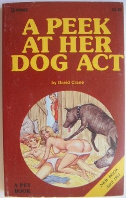 Обложка книги «A peek at her dog act»