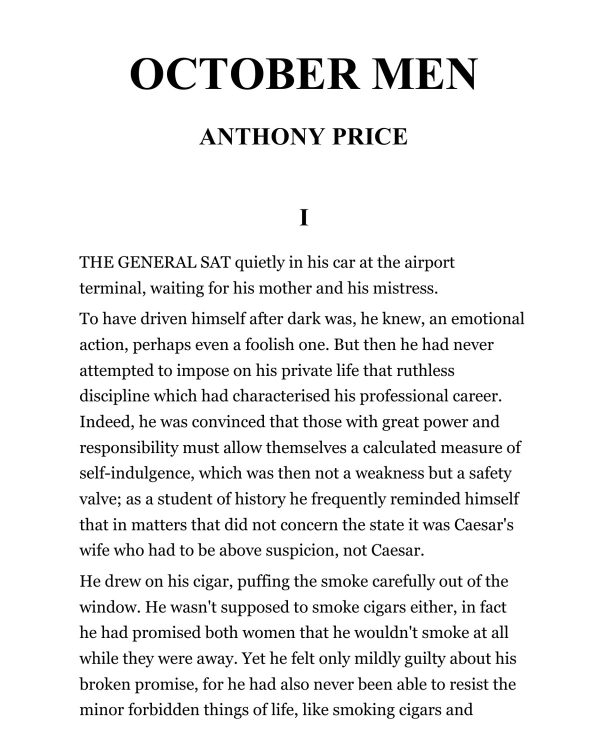 Обложка книги «October Men»