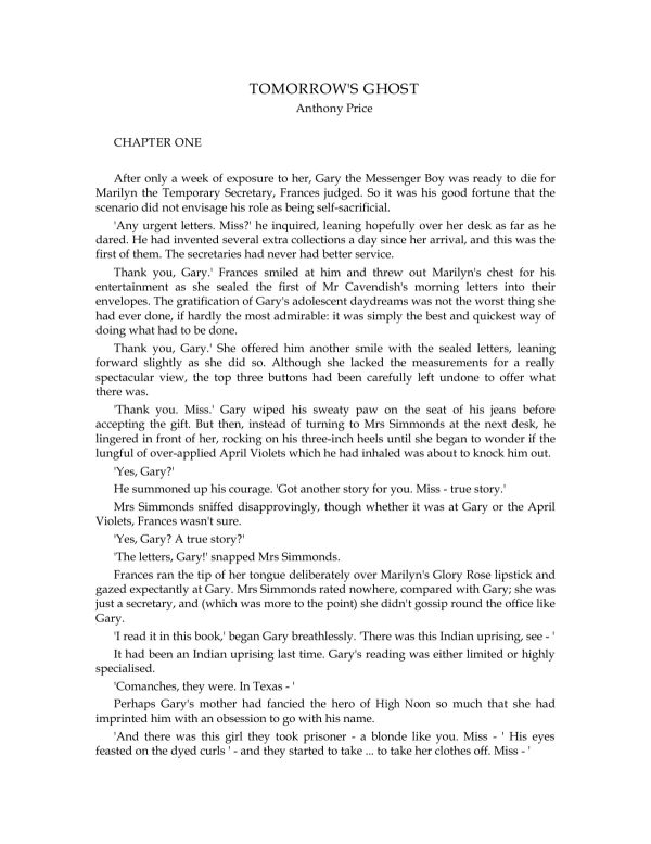 Обложка книги «Tomorrow's ghost»