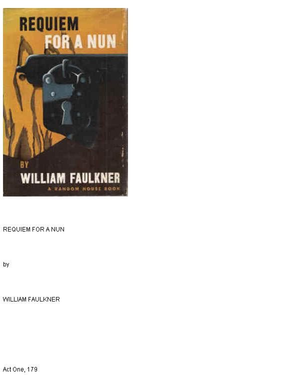 Обложка книги «Requiem for a Nun»