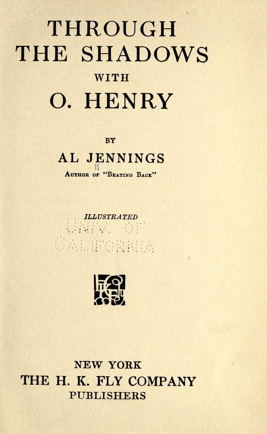 Обложка книги «Through the Shadows with O'Henry»