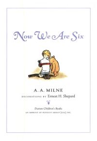 Обложка книги «Now We Are Six»