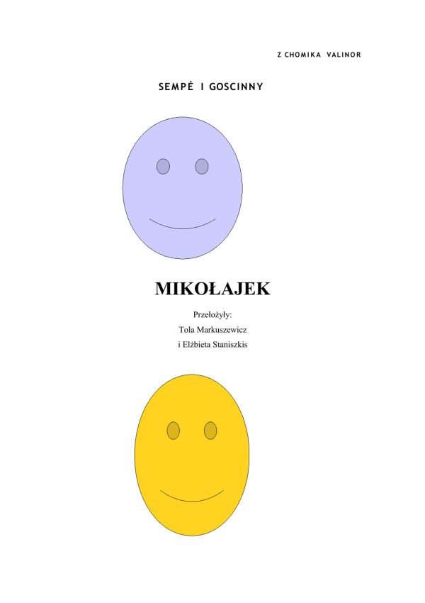 Обложка книги «Mikołajek»