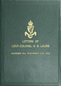 Обложка книги «Letters of Lt.-Col. George Brenton Laurie»