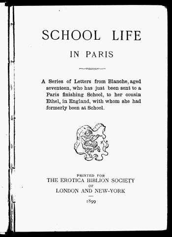 Обложка книги «School life in Paris»
