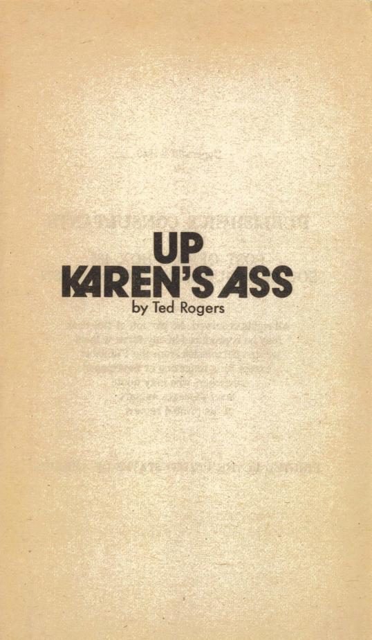 Обложка книги «Up Karen's ass»
