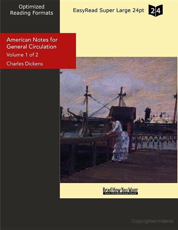 Обложка книги «American Notes for General Circulation»