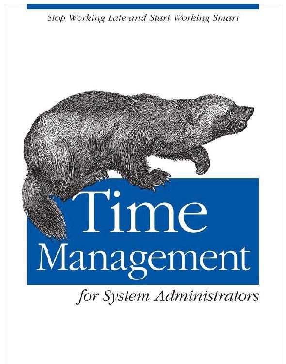 Обложка книги «Time Management for System Administrators»