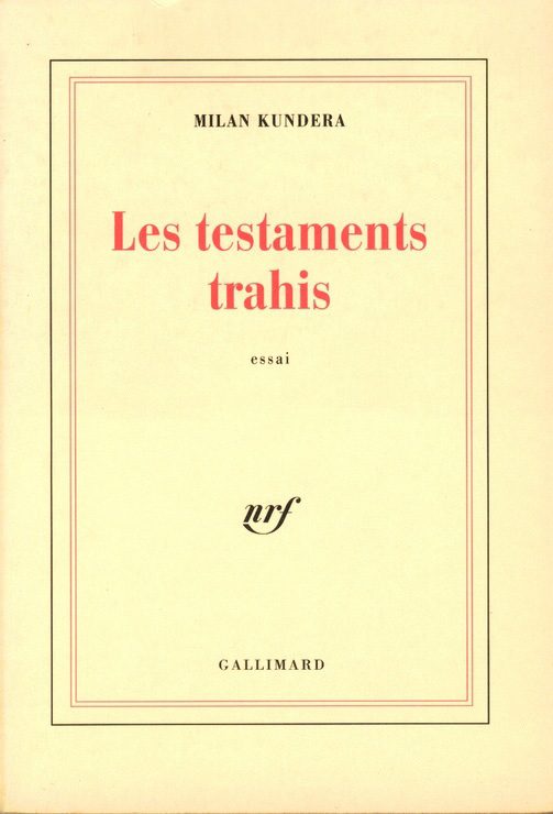 Обложка книги «Les testaments trahis»