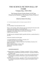 Обложка книги «Robert Silverberg The Science Fiction Hall Of Fame Volume One, 1929-1964»