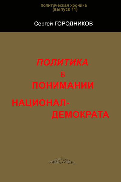 Обложка книги «Политика в понимании национал-демократа»