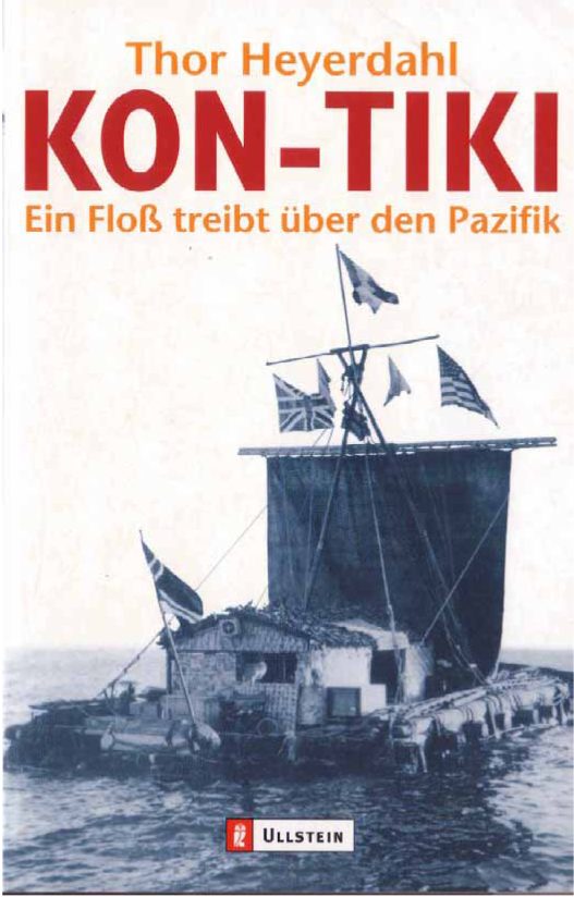 Обложка книги «Kon-Tiki. Ein Floß treibt über den Pazifik.»