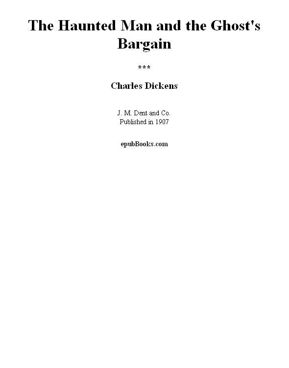 Обложка книги «The Haunted Man and the Ghost's Bargain»