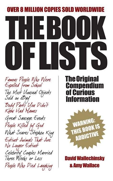 Обложка книги «The Book of Lists»