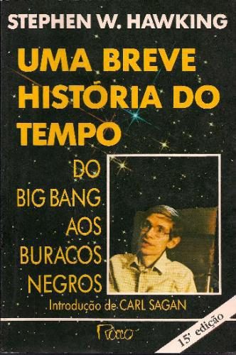 Обложка книги «BREVE HISTÓRIA DO TEMPO, UMA: DO BIG BANG AOS BURACOS NEGROS»