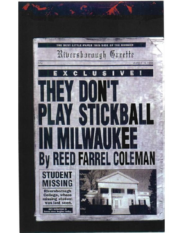 Обложка книги «They Don't Play Stickball in Milwaukee»