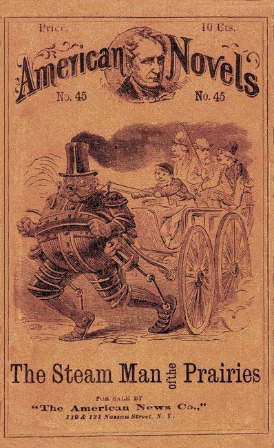 Обложка книги «Паровой человек в прериях»
