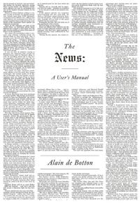 Обложка книги «The News: A User's Manual»