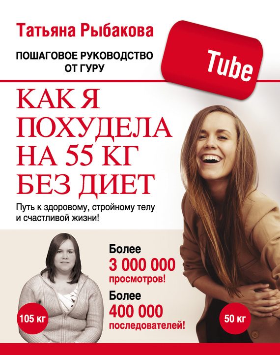 Обложка книги «Как я похудела на 55 кг без диет»