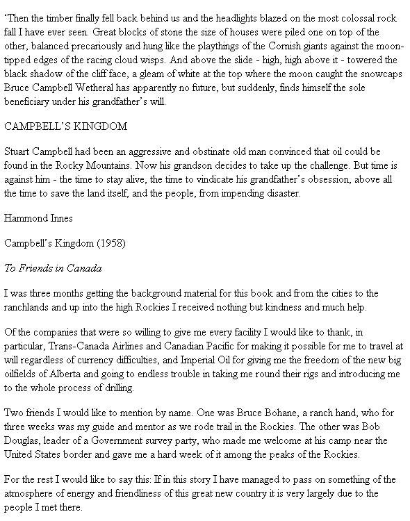 Обложка книги «Campbell's Kingdom»