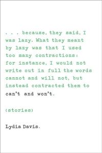 Обложка книги «Can't and Won't: Stories»