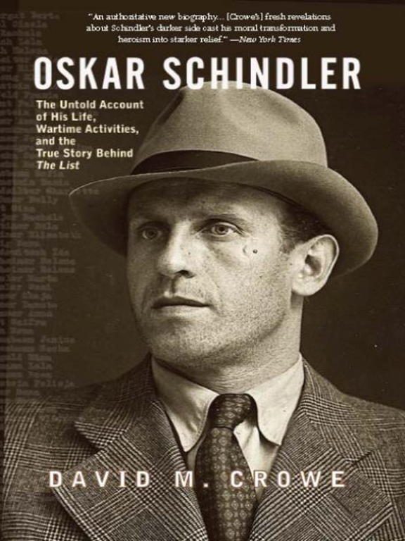 Обложка книги «Oskar Schindler: The Untold Account of His Life, Wartime Activities, and the True Story Behind the List»