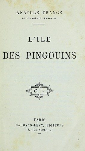 Обложка книги «L’Île Des Pingouins»