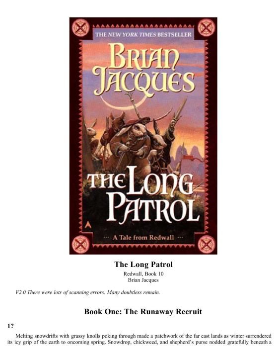Обложка книги «The Long Patrol»
