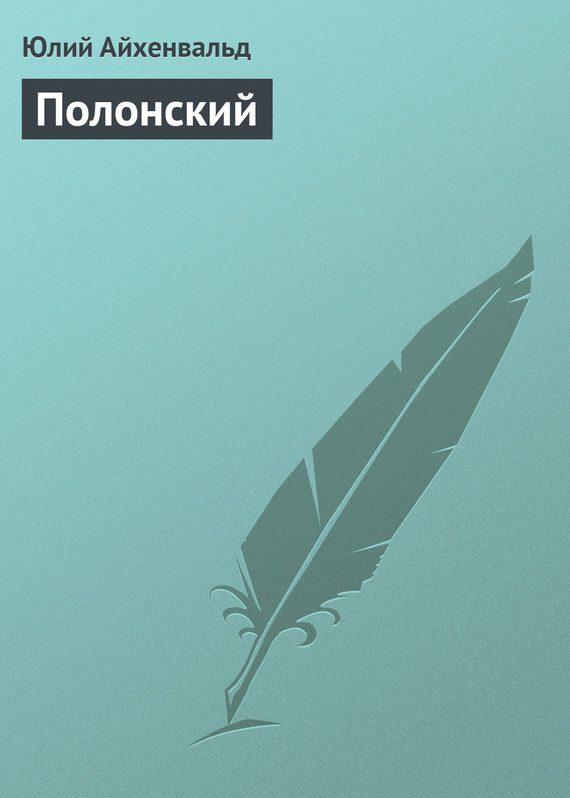 Обложка книги «Полонский»