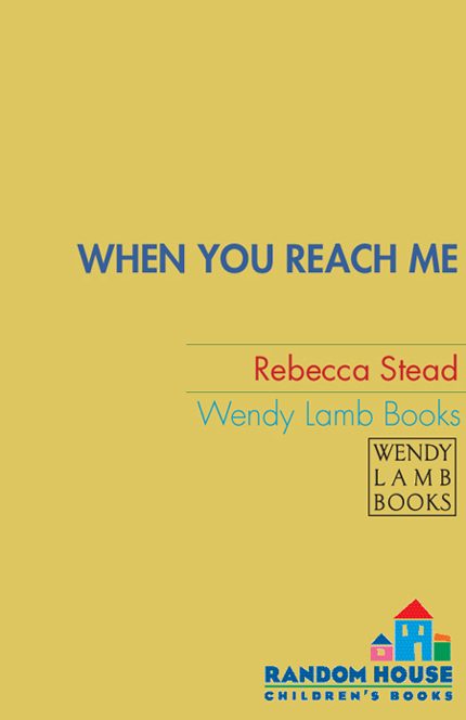 Обложка книги «When You Reach Me»