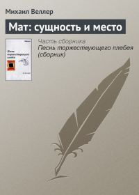 Обложка книги «Мат: сущность и место»