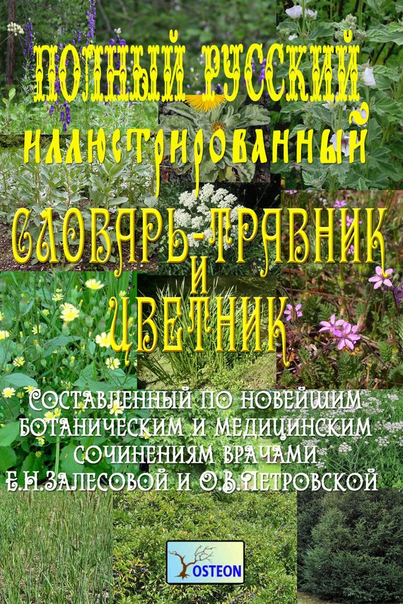 Обложка книги «Полный иллюстрированный словарь-травник и цветник»