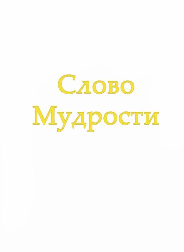 Обложка книги «Слово Мудрости IV»