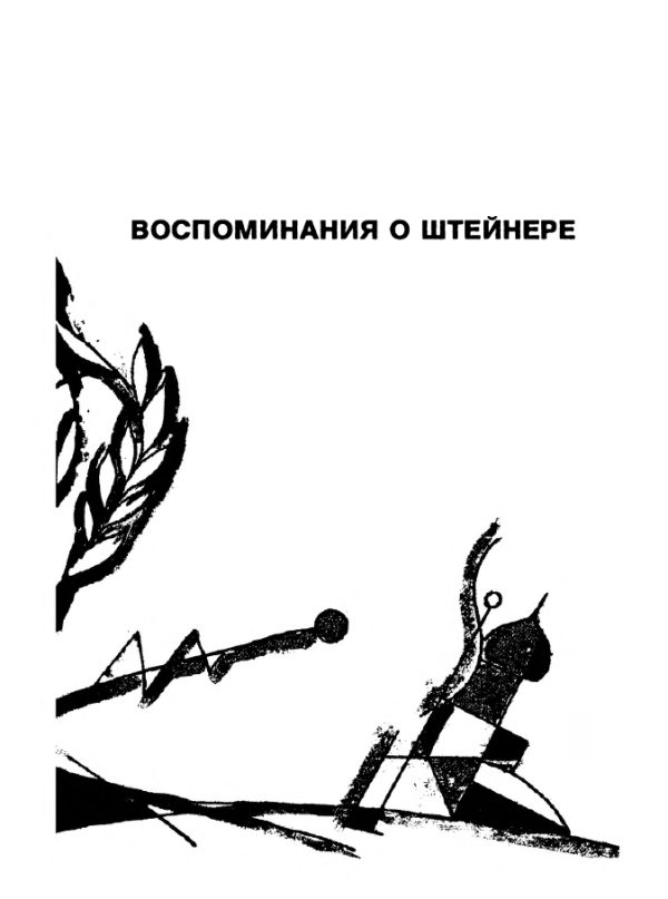 Обложка книги «Воспоминания о Штейнере»