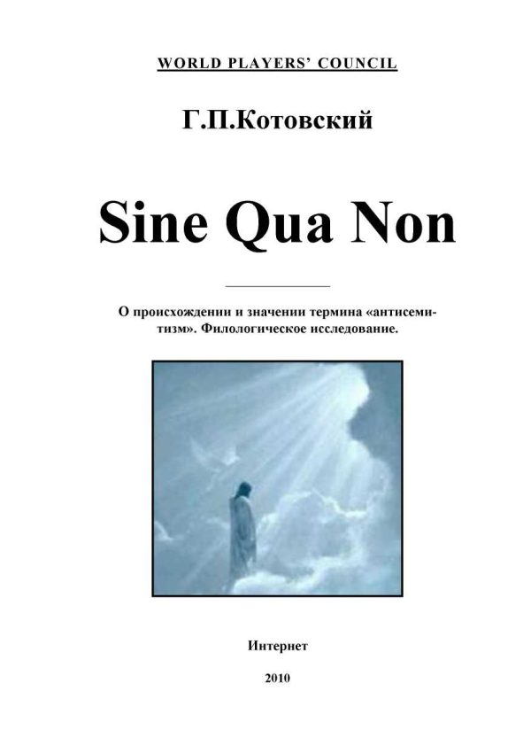 Обложка книги «Sine Qua Non»
