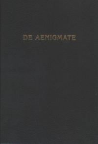 Обложка книги «De Aenigmate / О Тайне»