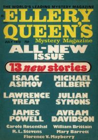 Обложка книги «Ellery Queen’s Mystery Magazine, Vol. 60, No. 1. Whole No. 344, July 1972»