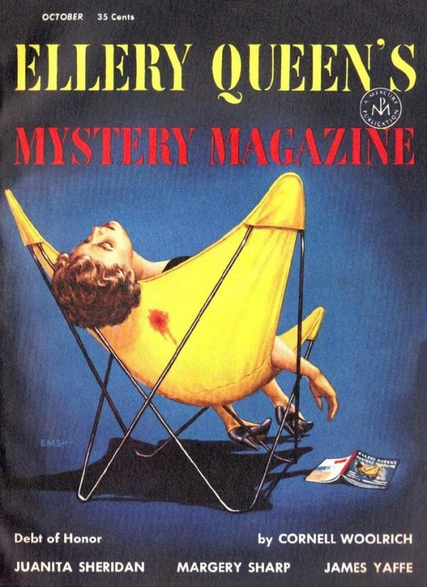 Обложка книги «Ellery Queen's Mystery Magazine, Vol. 24, No. 4. Whole No. 131, October 1954»