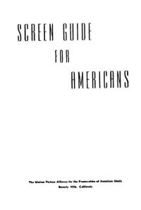 Обложка книги «Screen Guide for Americans»