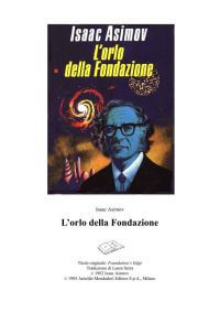 Обложка книги «L'orlo della Fondazione»