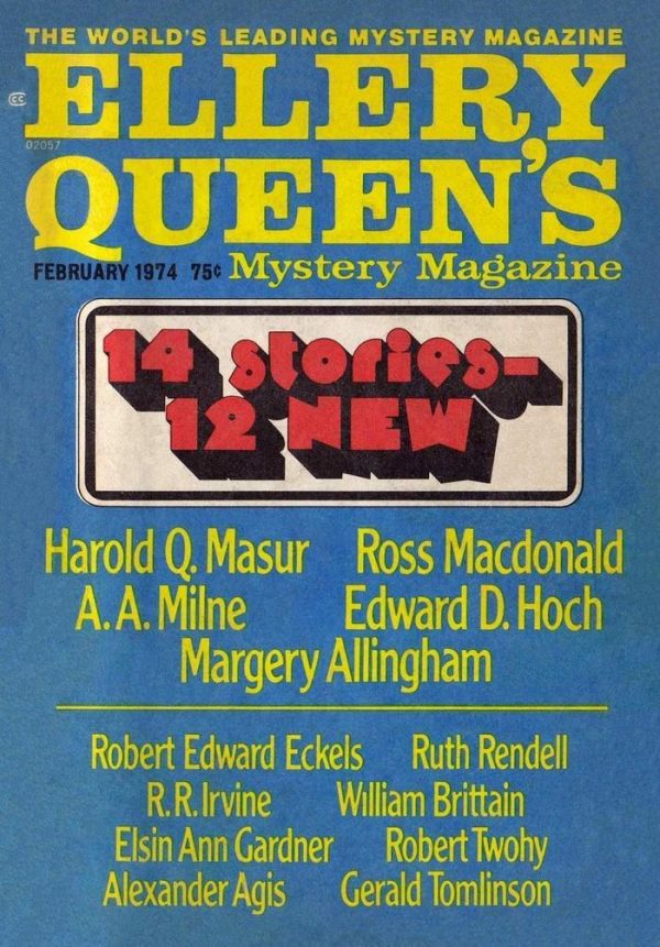Обложка книги «Ellery Queen’s Mystery Magazine, Vol. 63, No. 2. Whole No. 363, February 1974»
