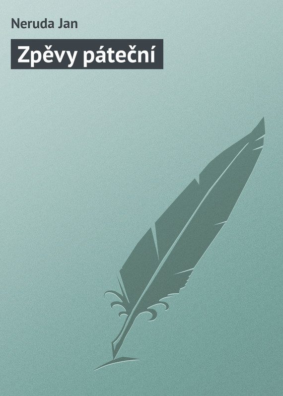 Обложка книги «Zpěvy páteční»