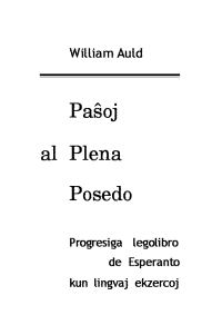 Обложка книги «Paŝoj al plena posedo»